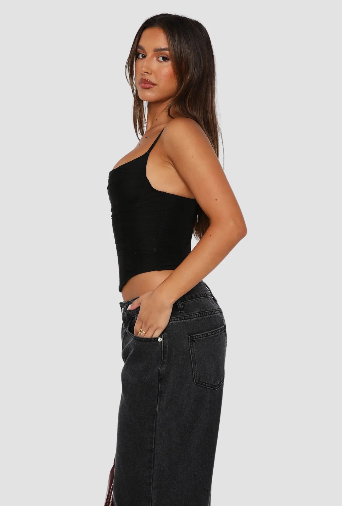 Cropped After Midnight Cami Preto