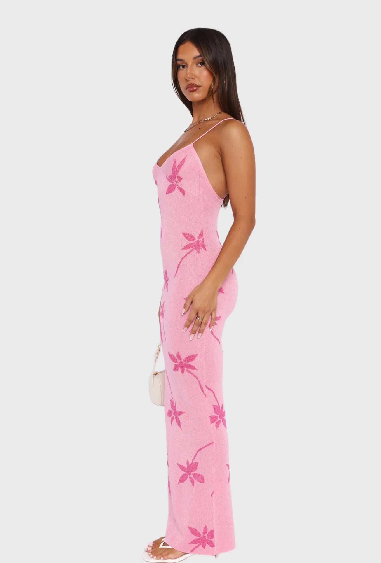 Vestido Longo Estampa Tropical