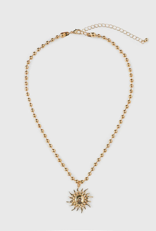Colar de Sol Dourado