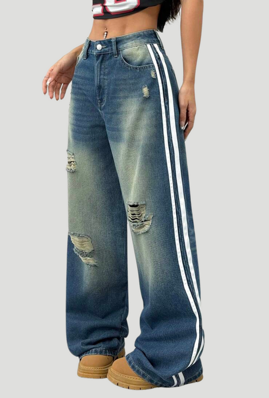 Calça Jeans Efeito Destroyed